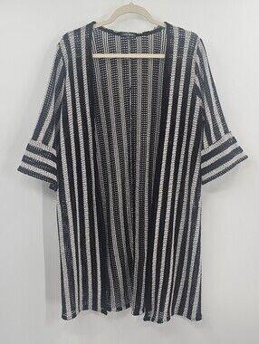 Wild Fable Black and White Crochet Coverup Size M/L